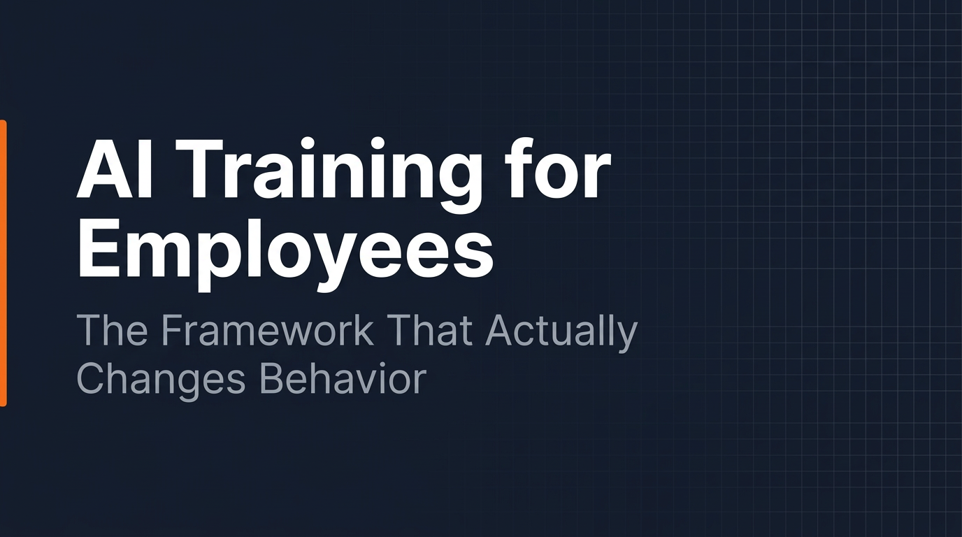 How to Build an AI Training Program for Your Employees