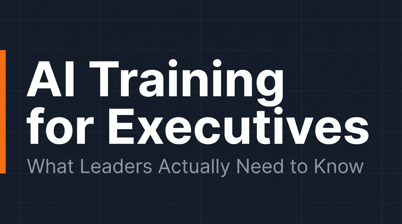 Cover image for AI training for executives guide