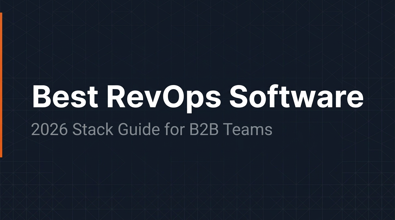 Cover image for best RevOps software stack guide 2026