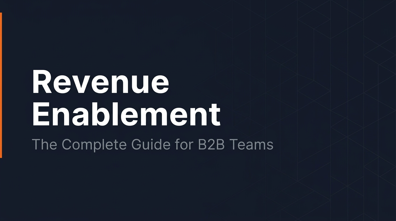 Revenue Enablement: A Complete Guide for B2B Teams